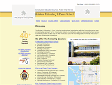 Tablet Screenshot of buildersestimatingschool.com